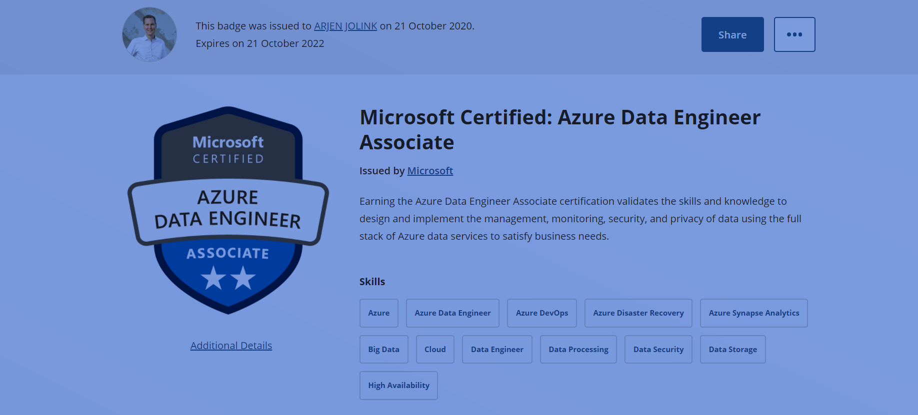 Hoera! Ik heb mijn Microsoft Azure Data Engineer Associate ...